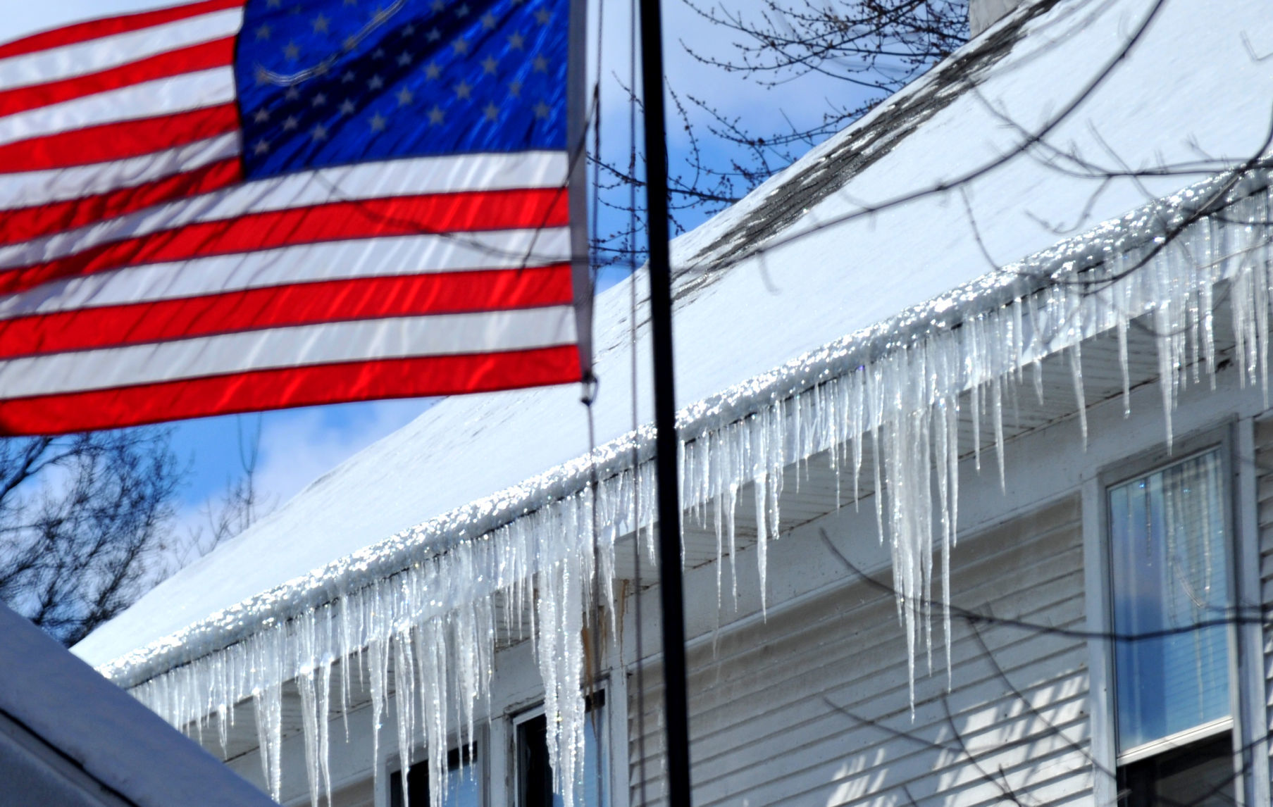 Chilling cold weather bring out icicles